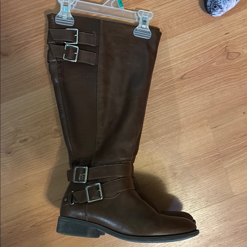 wide calf high boots ੈ✩‧₊˚